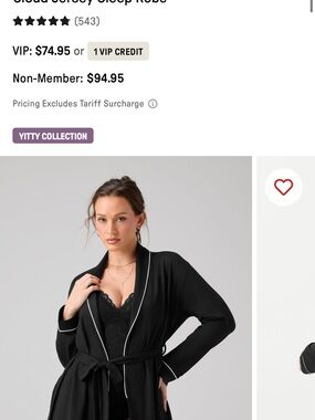Fabletics Black Sleep Robe